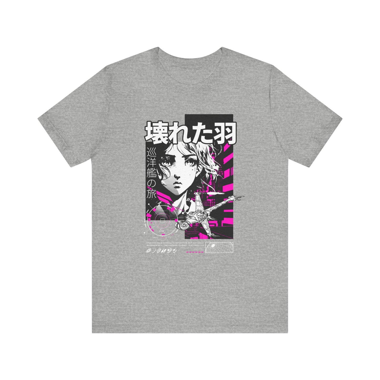 Anime Girl Broken Wings Tee
