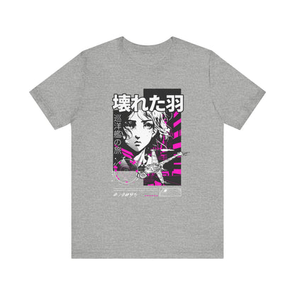 Anime Girl Broken Wings Tee