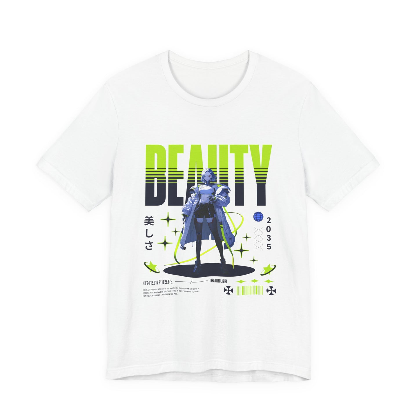 Beauty 2035 Anime Girl Tee