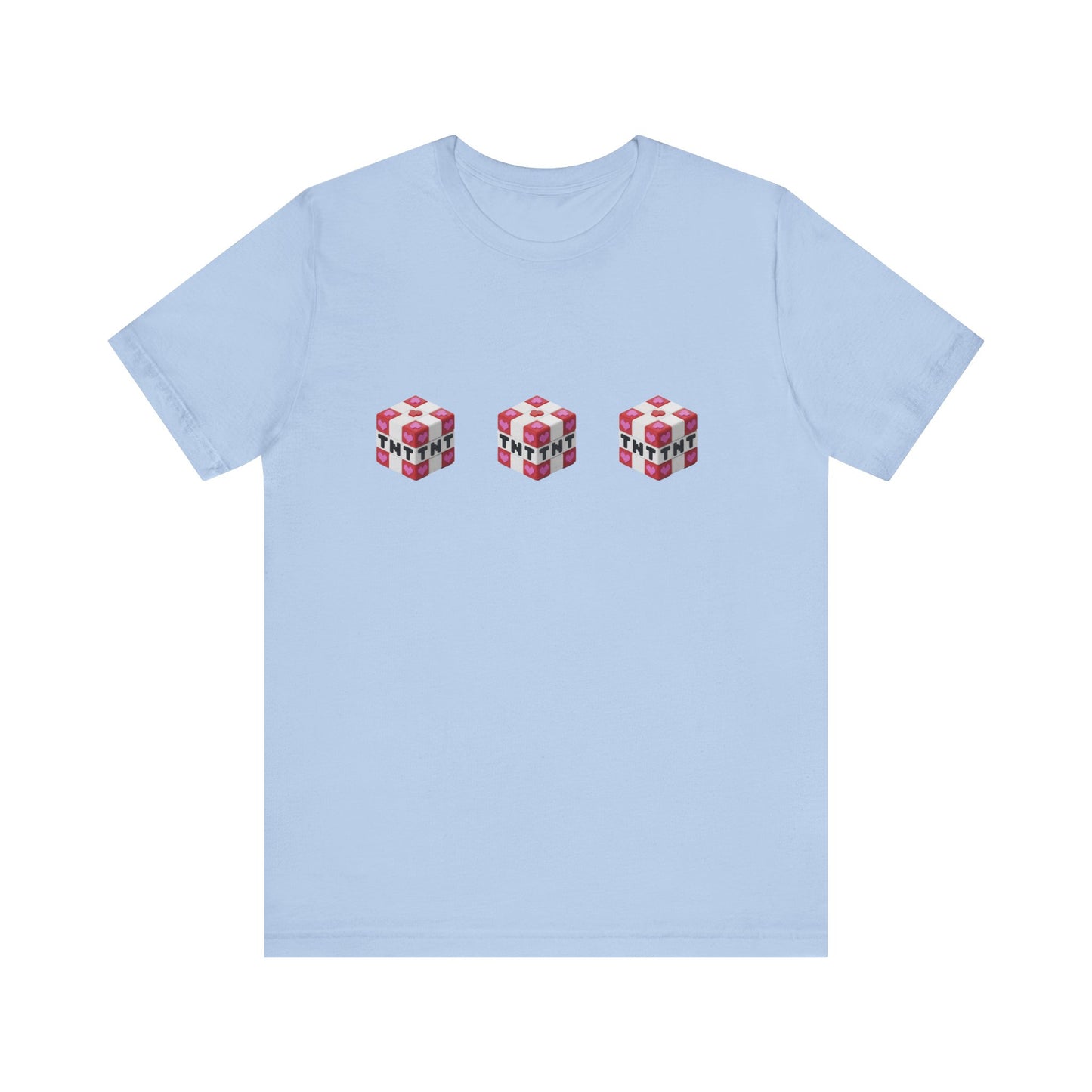 Minecraft TNT Hearts Valentines Day Tee