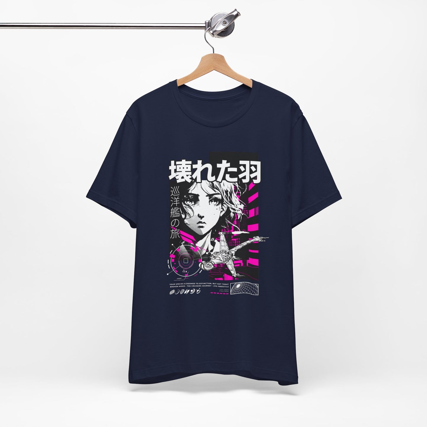 Anime Girl Broken Wings Tee