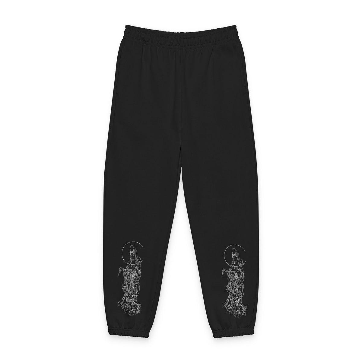 Guan Yin Graphic Bodhisattva Unisex Heavyweight Sweatpants