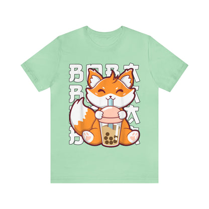 Anime Fox Boba Tea Tee