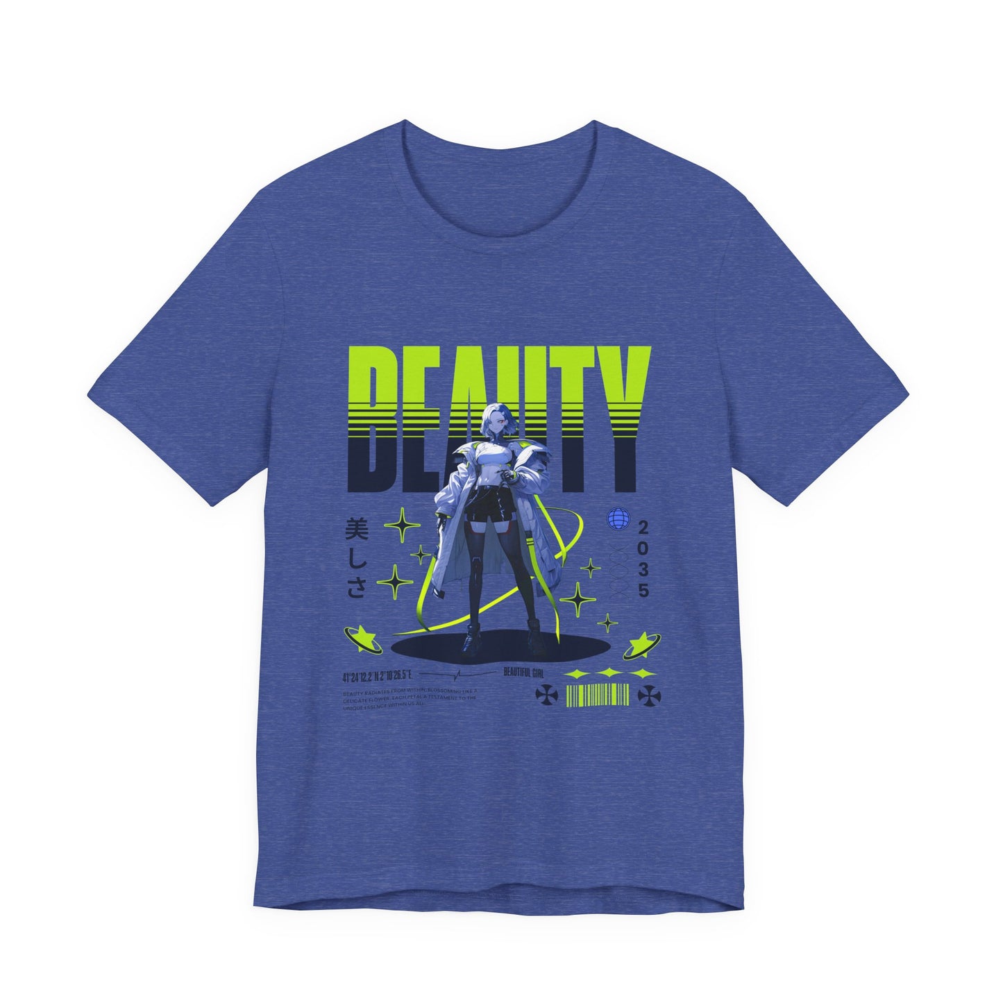 Beauty 2035 Anime Girl Tee
