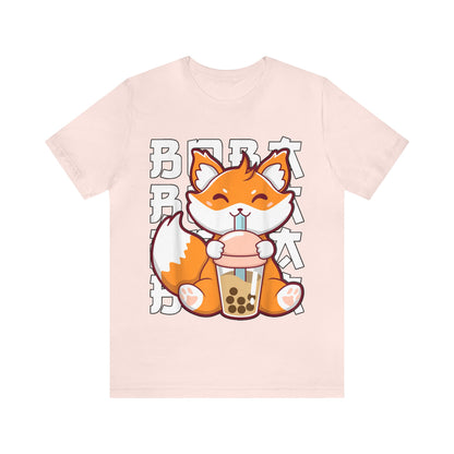 Anime Fox Boba Tea Tee