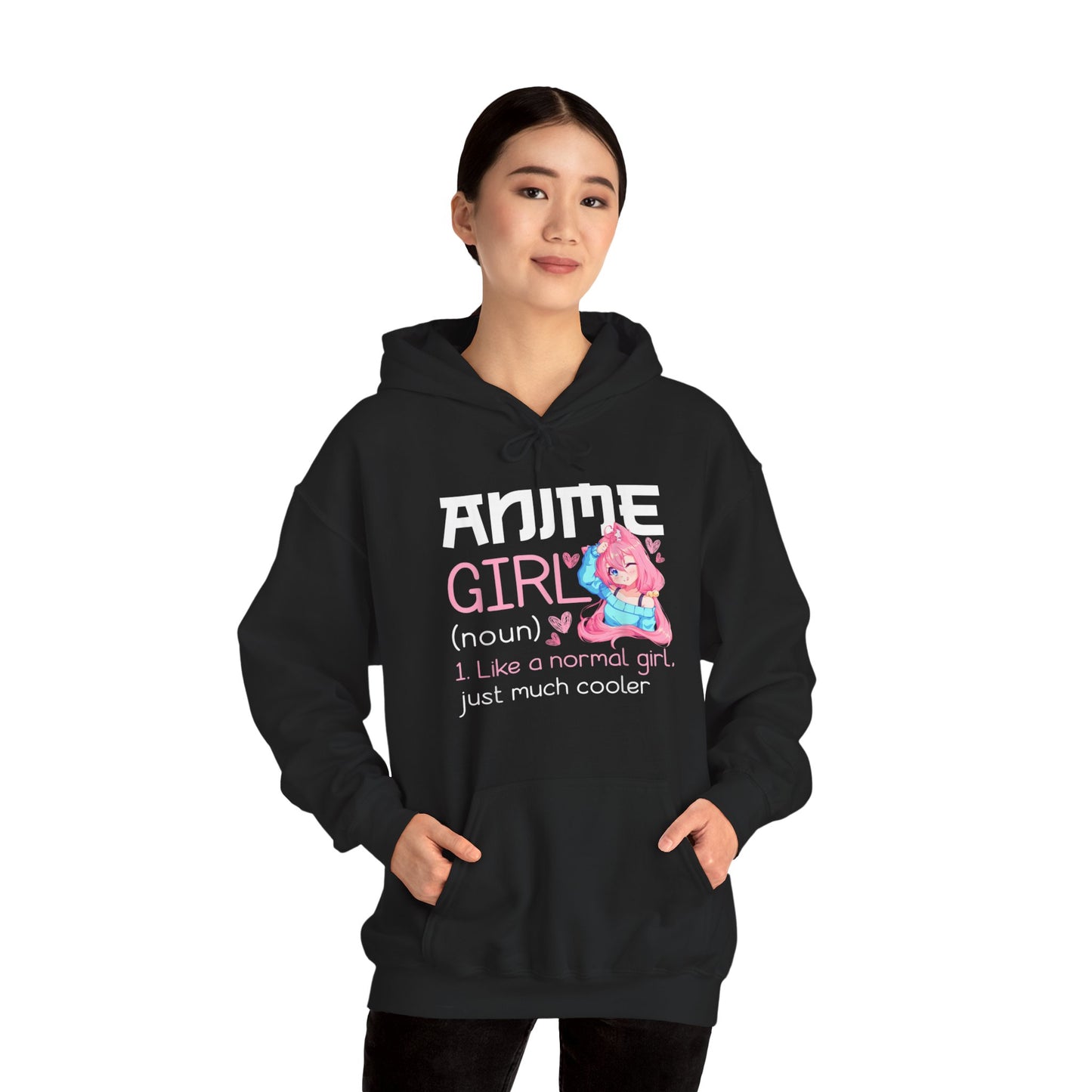 Cute Anime Girl Noun Hoodie