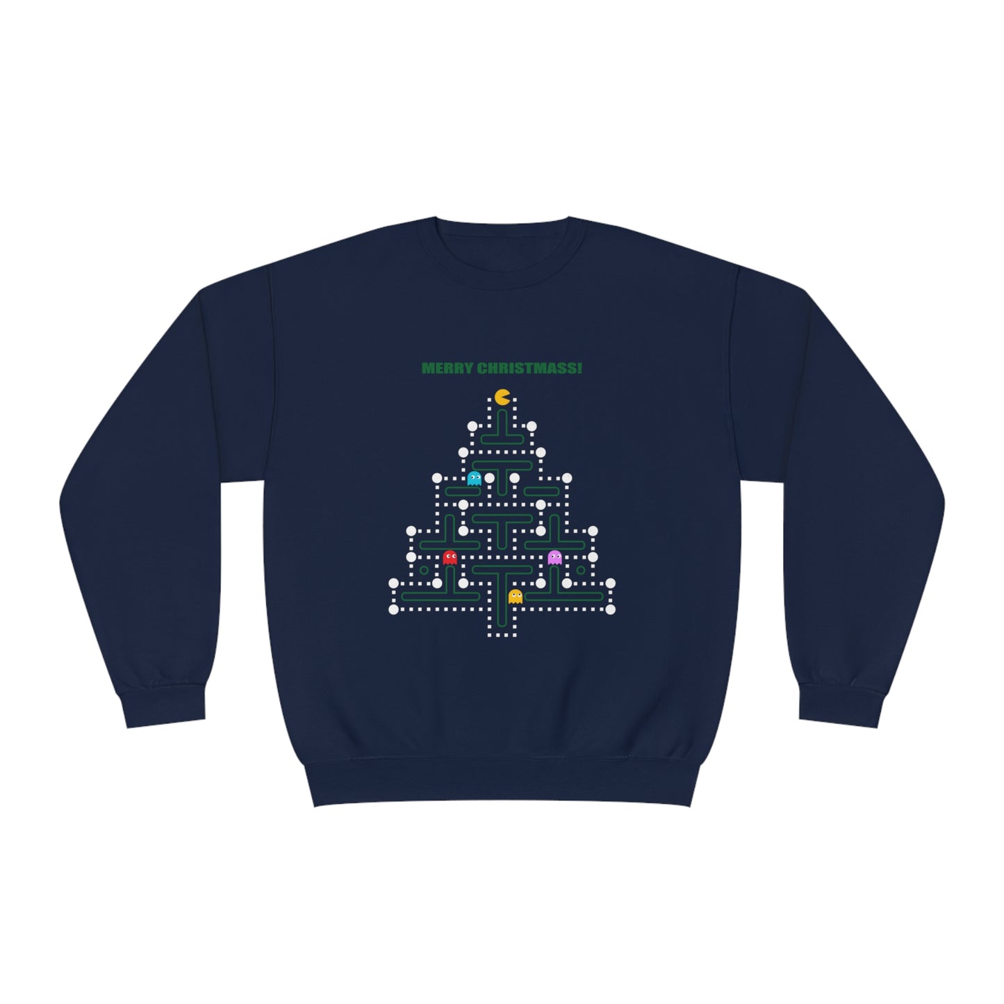 Pacman Christmas Tree Sweatshirt