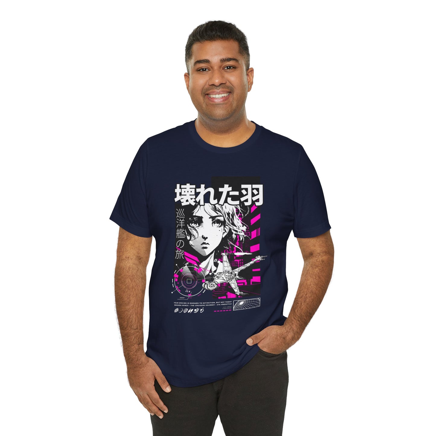 Anime Girl Broken Wings Tee