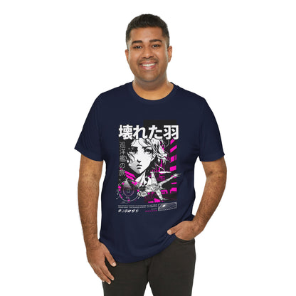 Anime Girl Broken Wings Tee