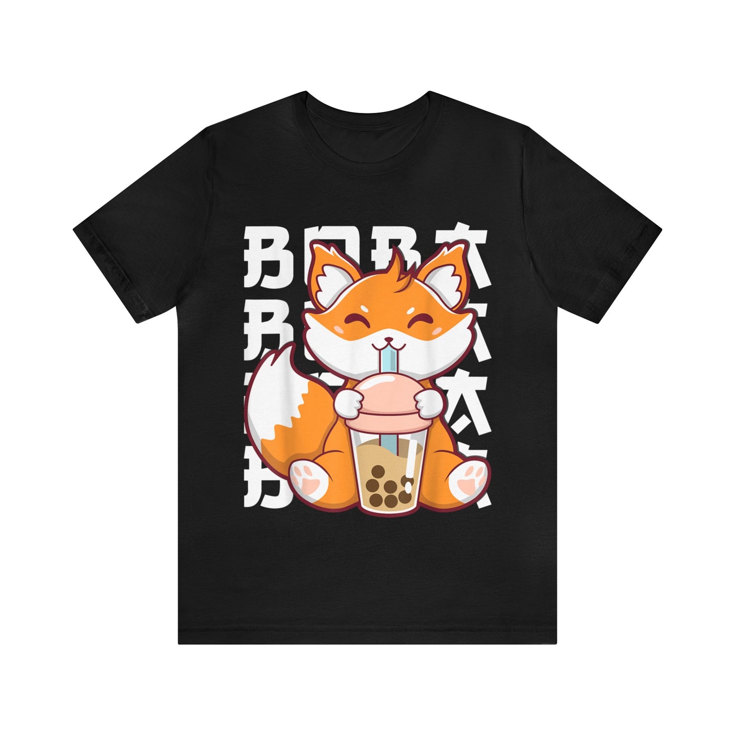 Anime Fox Boba Tea Tee