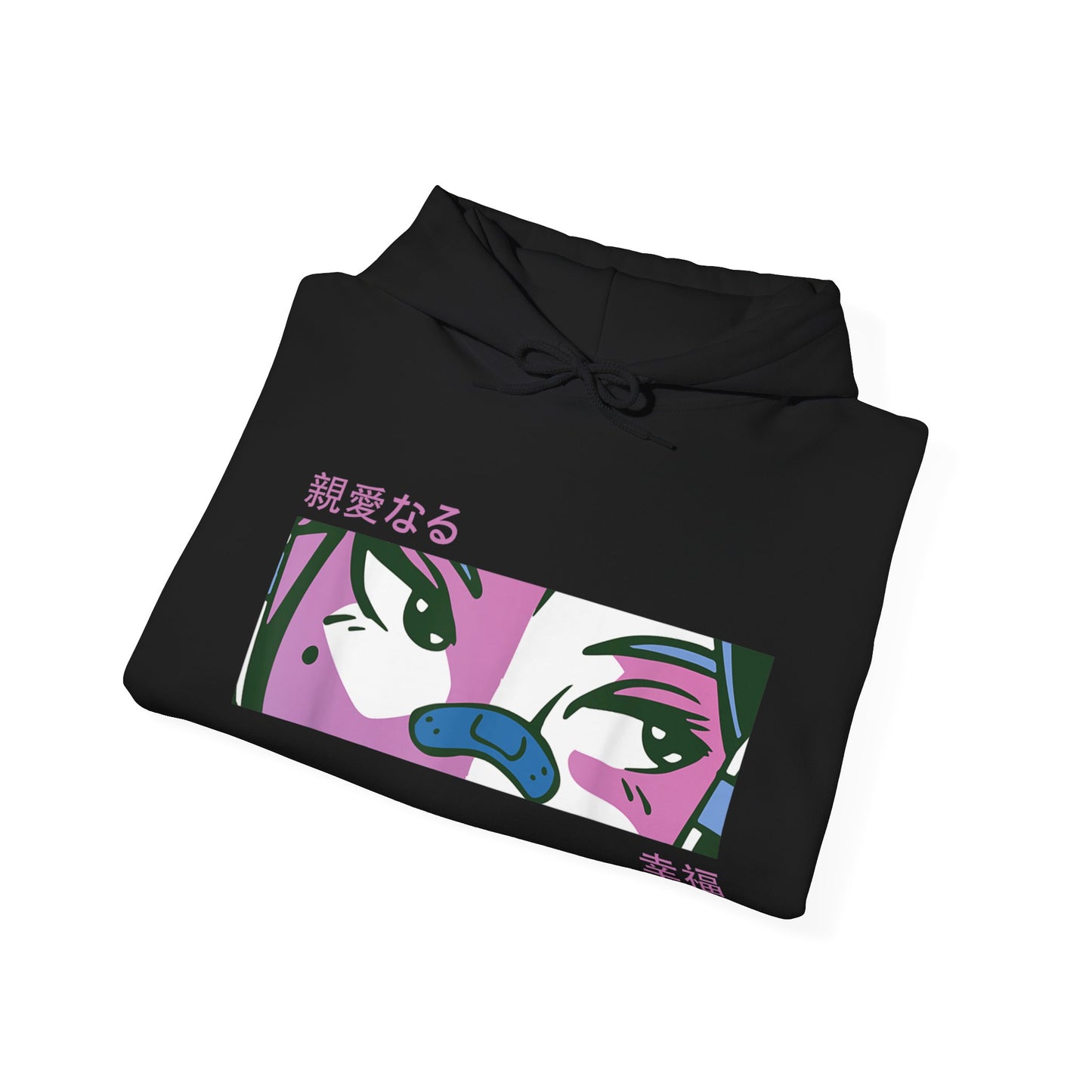 Purple Bored Anime Girl Eyes Hoodie