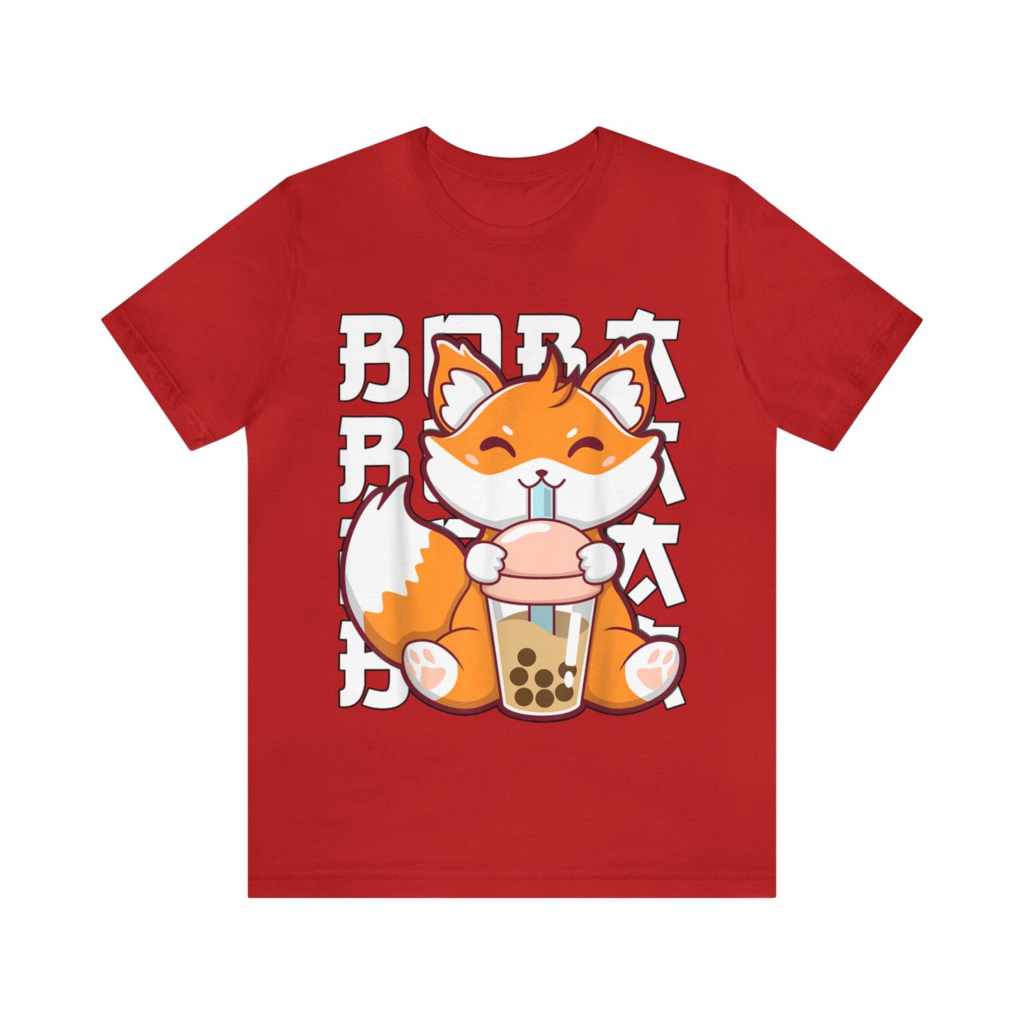 Anime Fox Boba Tea Tee