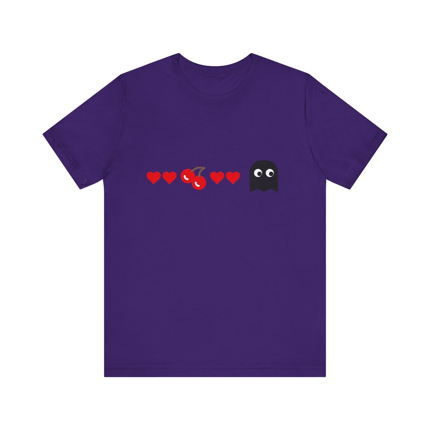 Couples Pacman Ghosts Hearts Valentines Tee