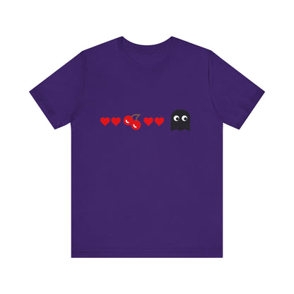 Couples Pacman Ghosts Hearts Valentines Tee
