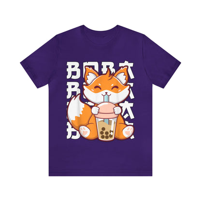 Anime Fox Boba Tea Tee