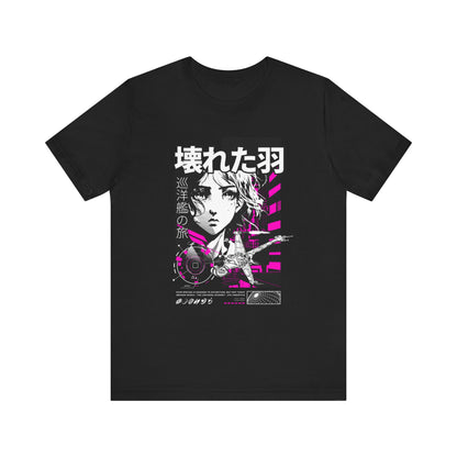 Anime Girl Broken Wings Tee