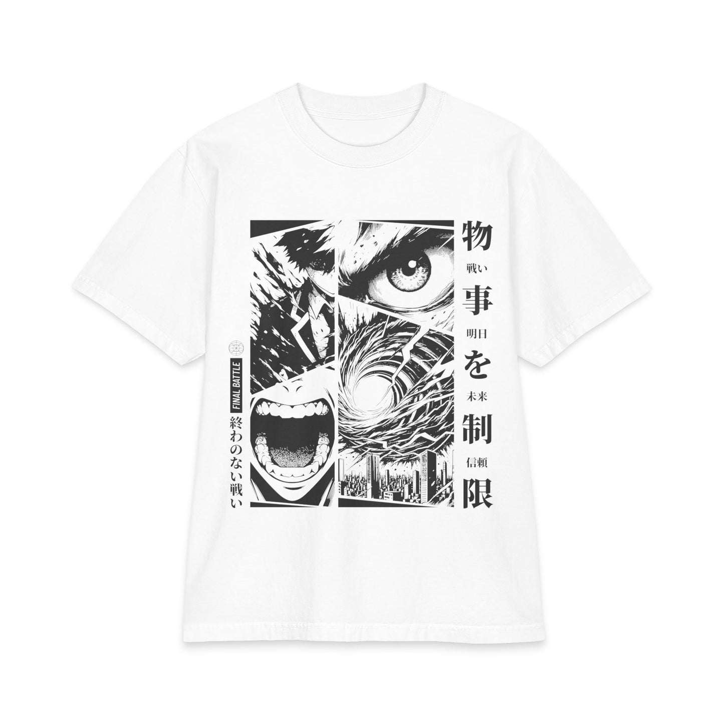 Final Battle Manga Panel Graphic Tee