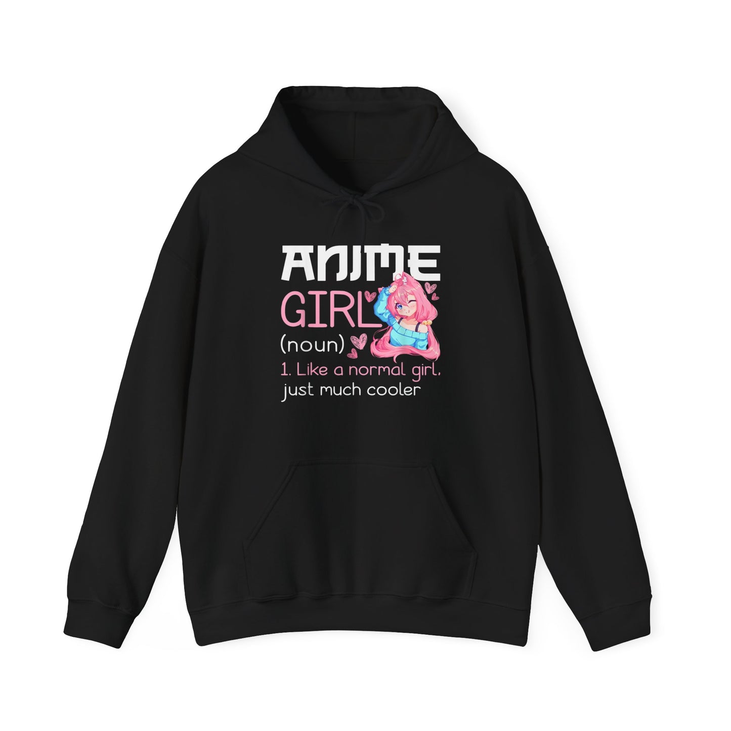 Cute Anime Girl Noun Hoodie