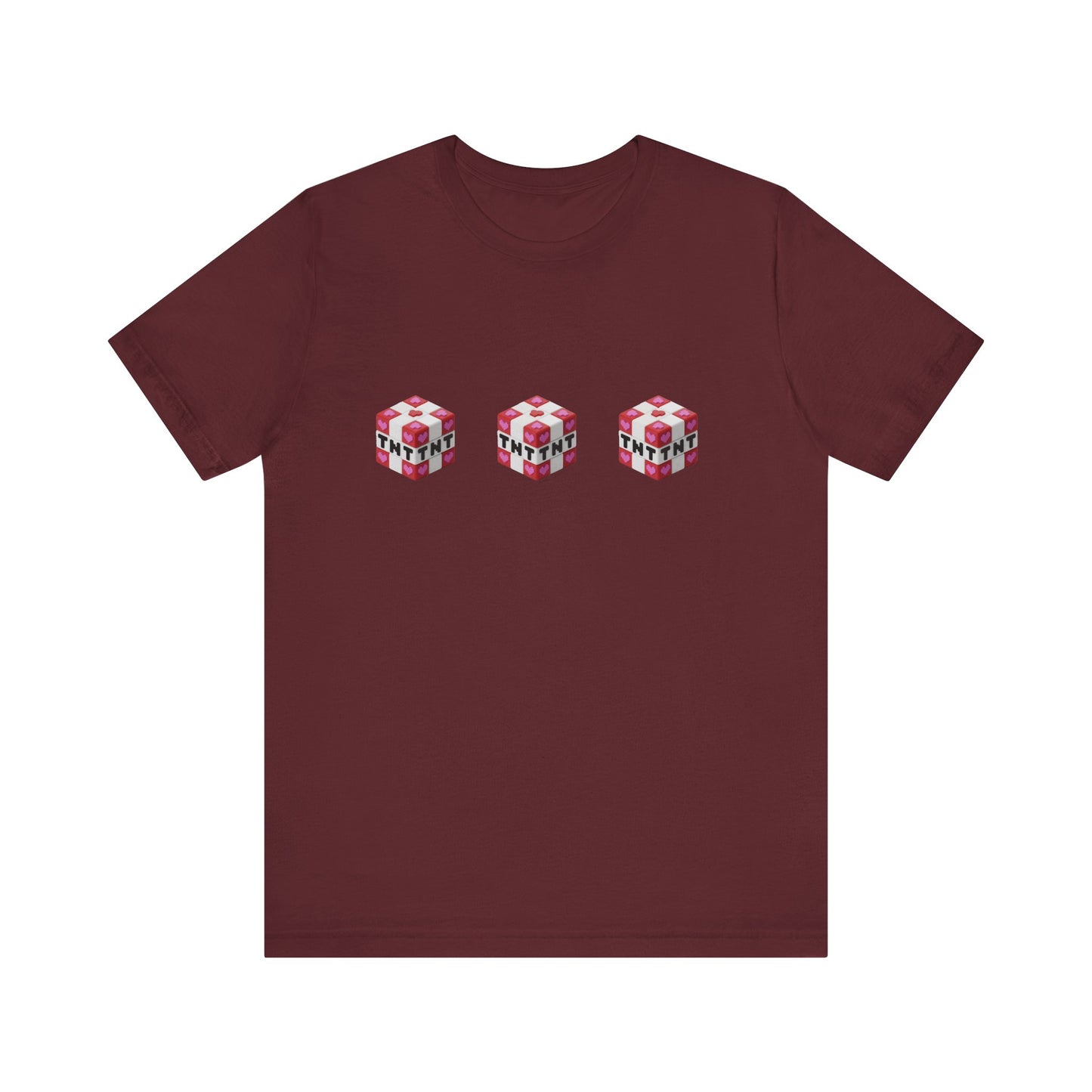Minecraft TNT Hearts Valentines Day Tee