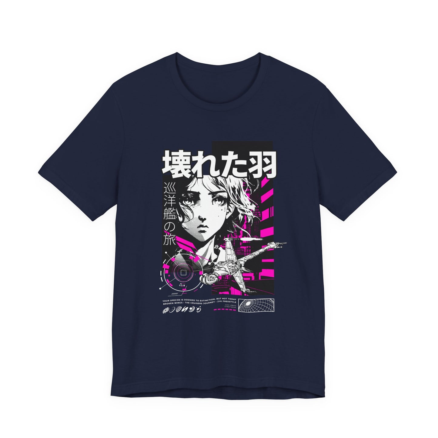 Anime Girl Broken Wings Tee