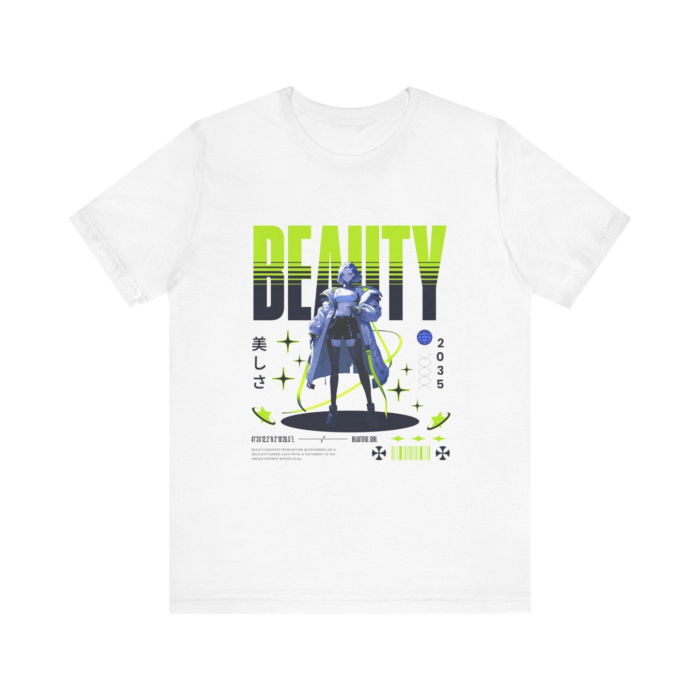 Beauty 2035 Anime Girl Tee