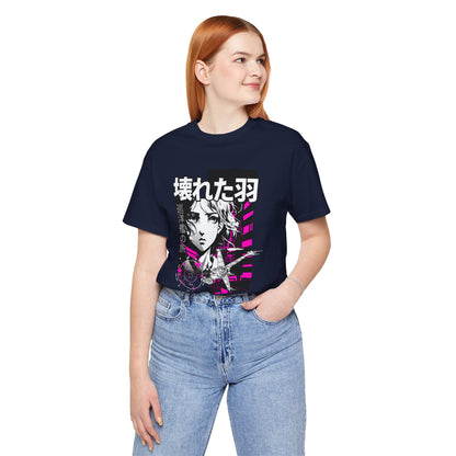 Anime Girl Broken Wings Tee