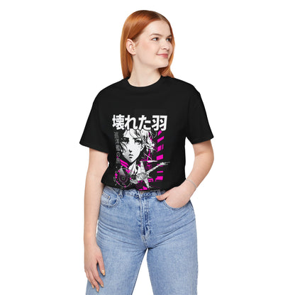 Anime Girl Broken Wings Tee