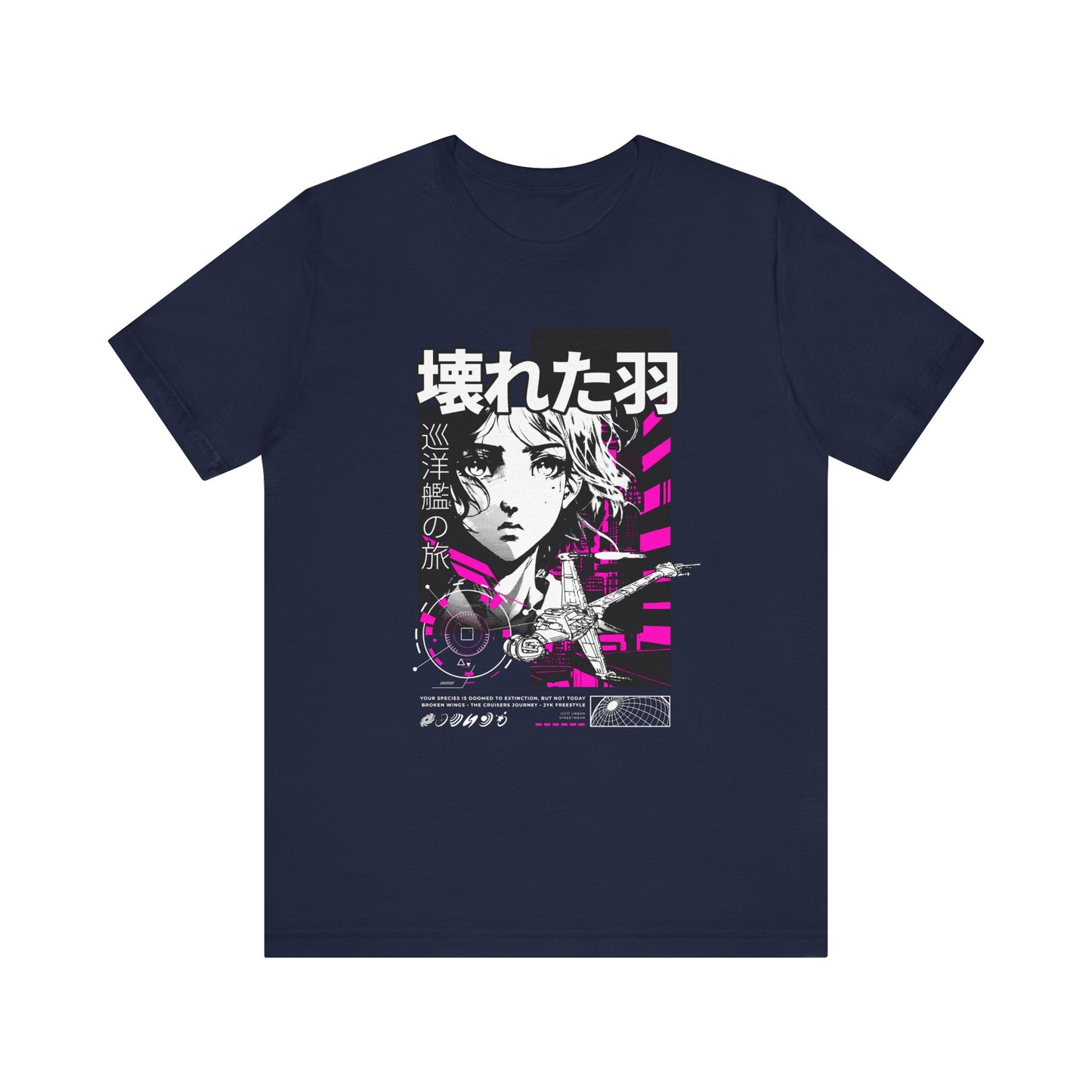 Anime Girl Broken Wings Tee