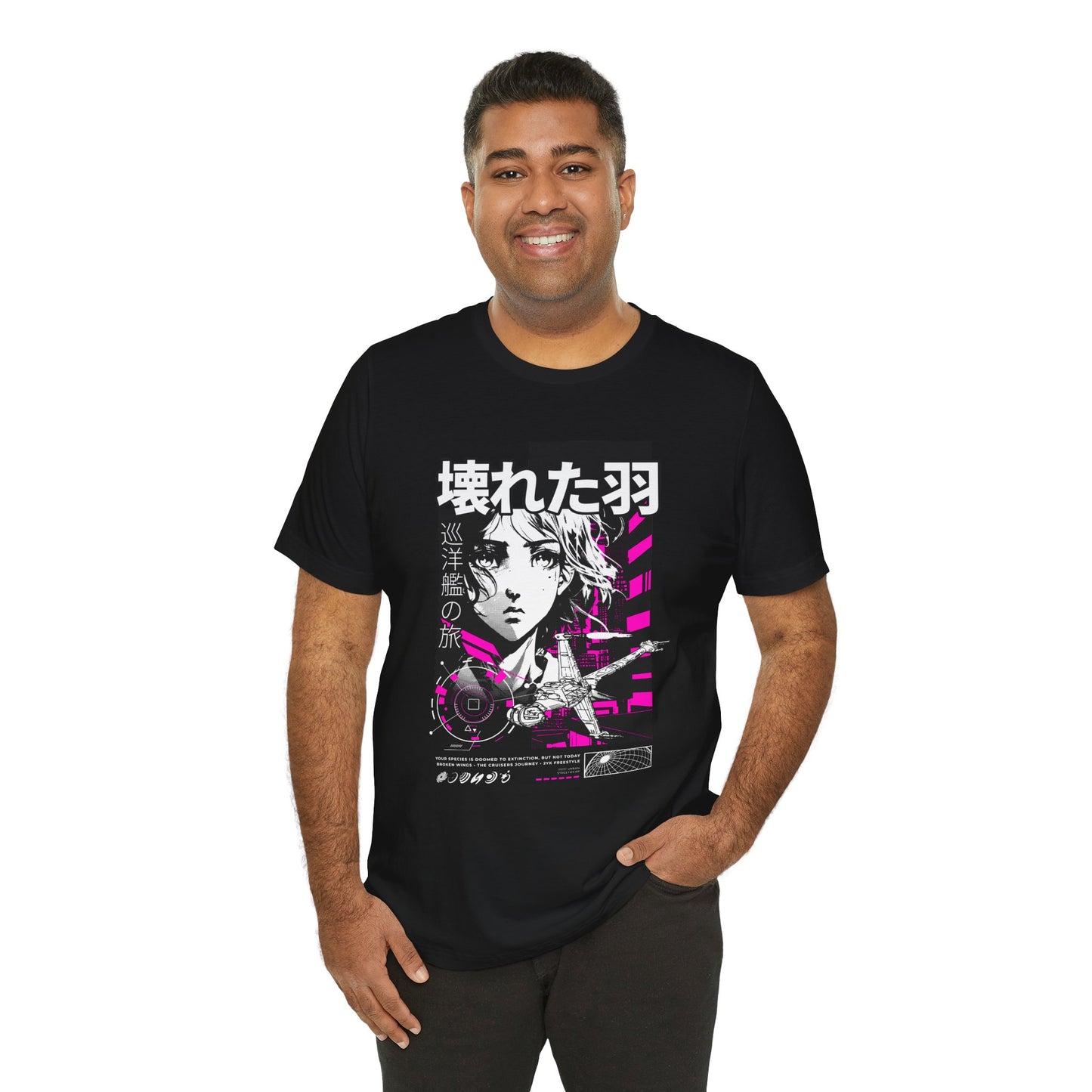 Anime Girl Broken Wings Tee