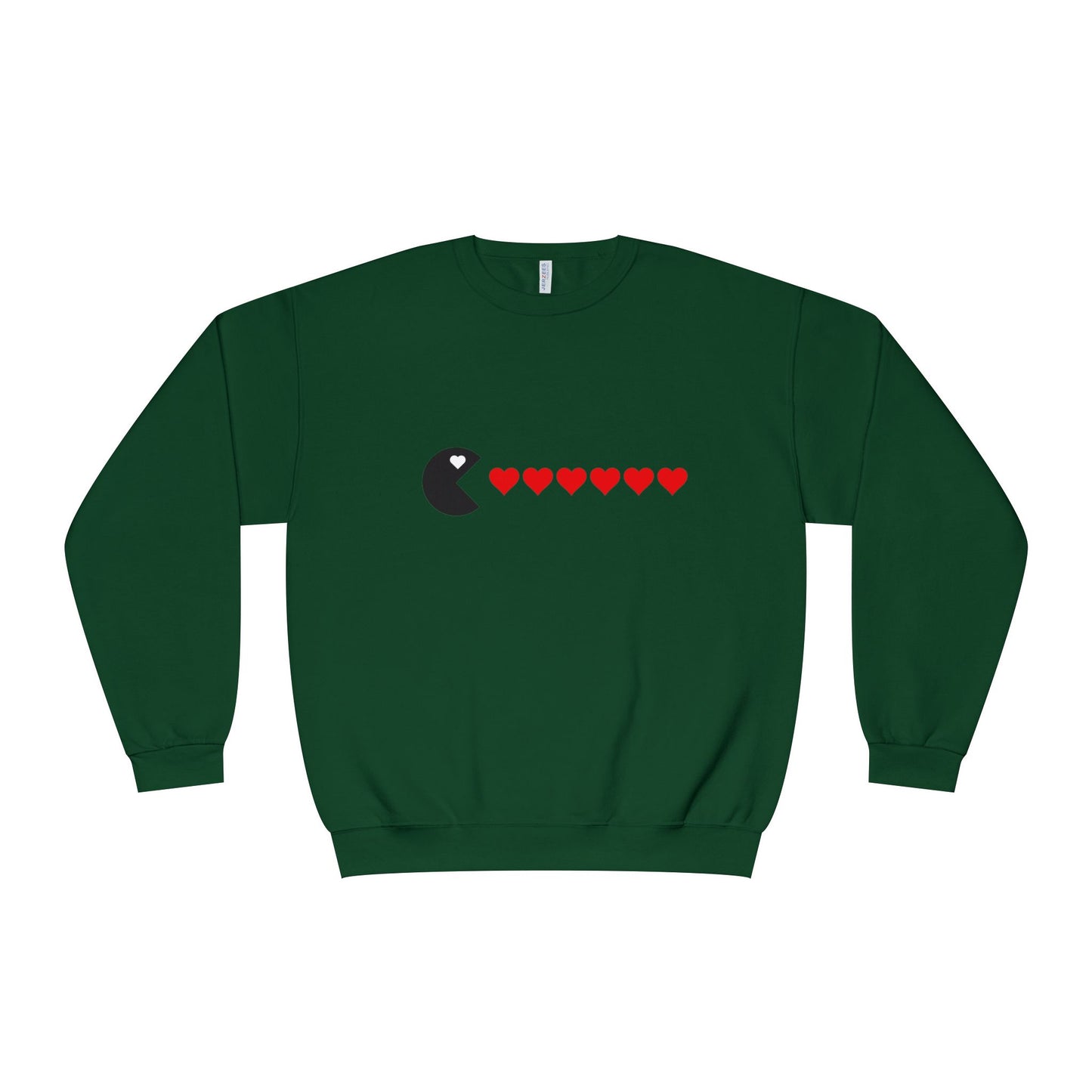 Couples Pacman Hearts Valentine Sweatshirt