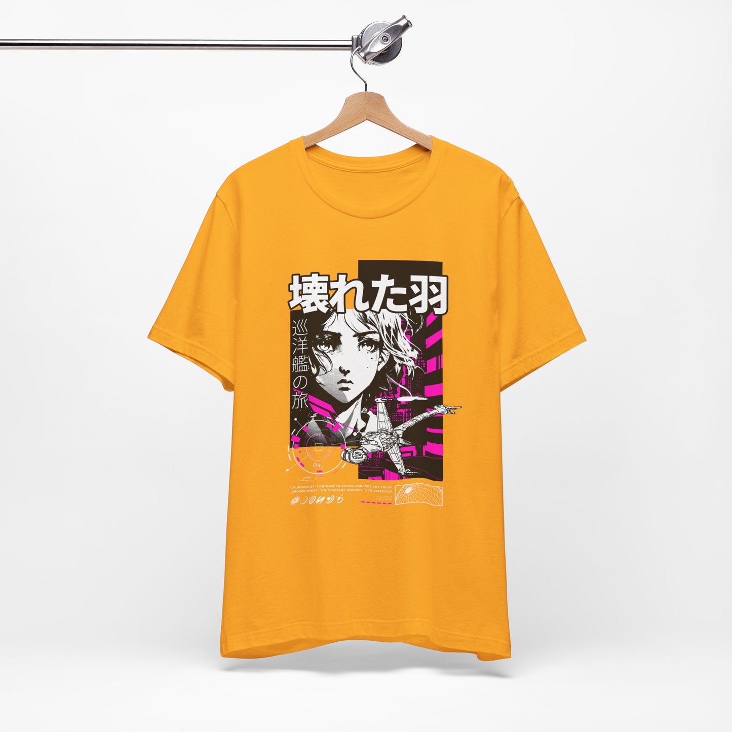 Anime Girl Broken Wings Tee
