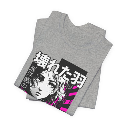Anime Girl Broken Wings Tee
