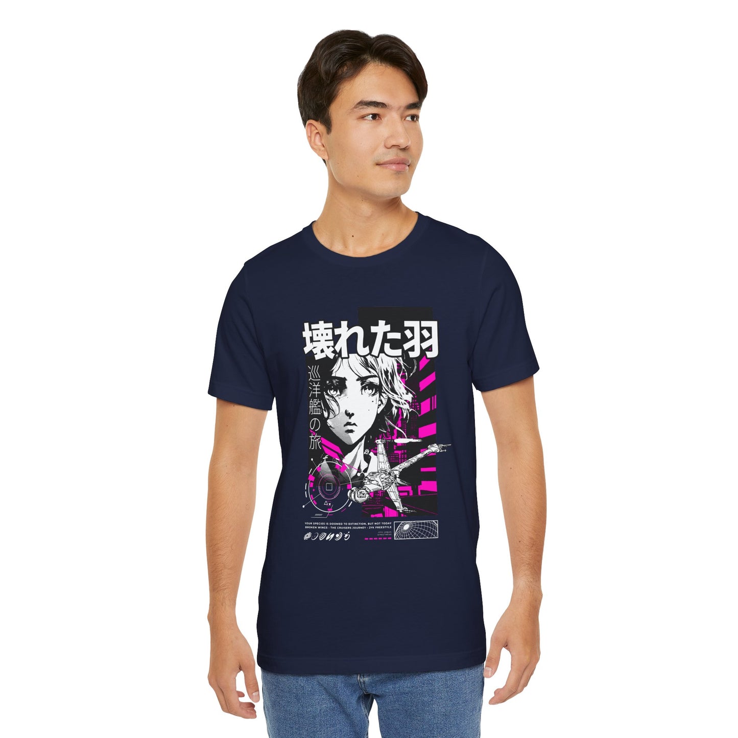 Anime Girl Broken Wings Tee