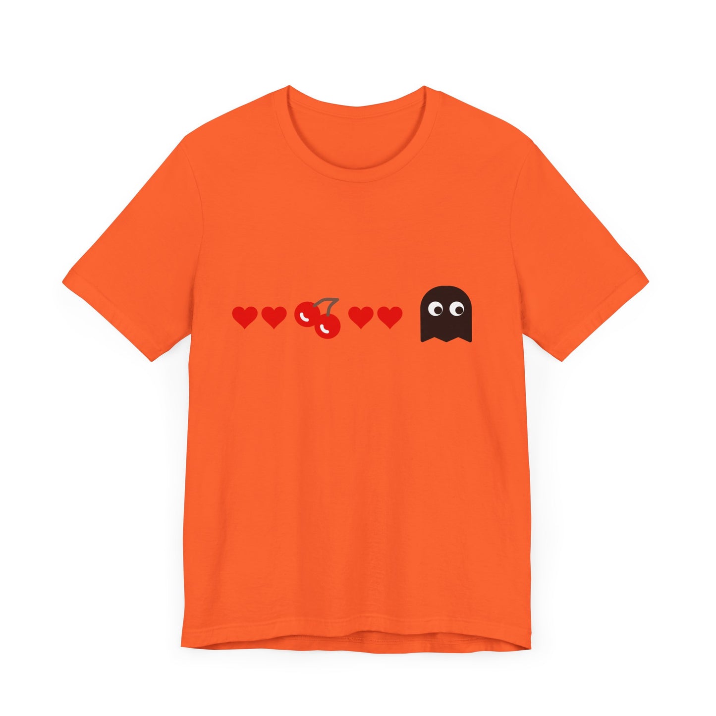 Couples Pacman Ghosts Hearts Valentines Tee