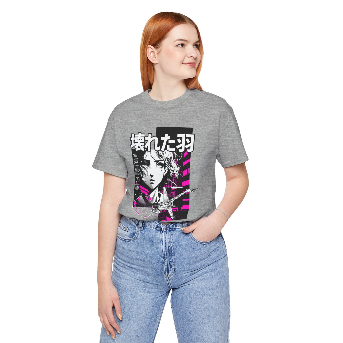 Anime Girl Broken Wings Tee