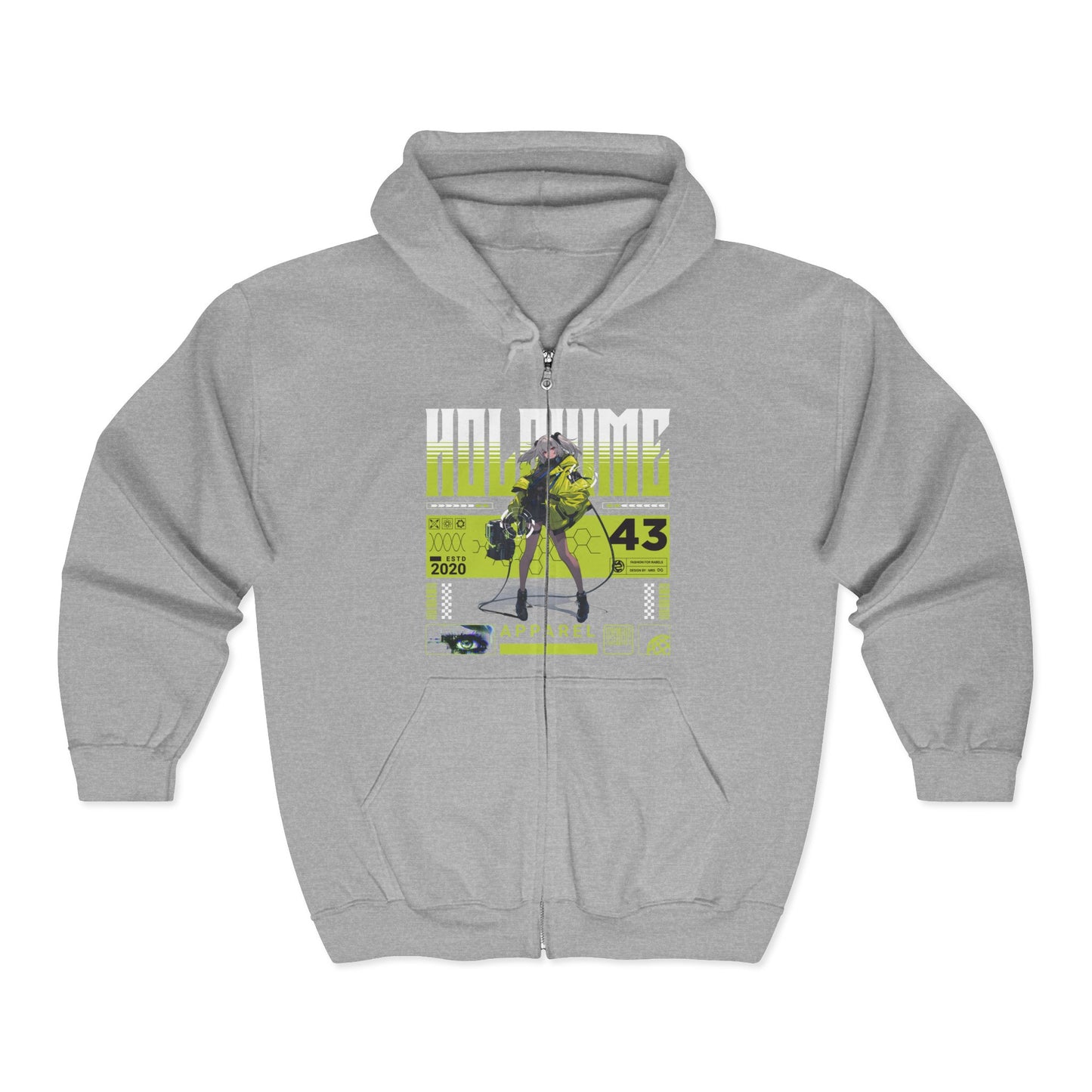 Holohime Anime Girl Urban Graphic Hoodie