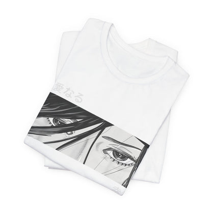 Black and White Anime Girl Eyes Tee