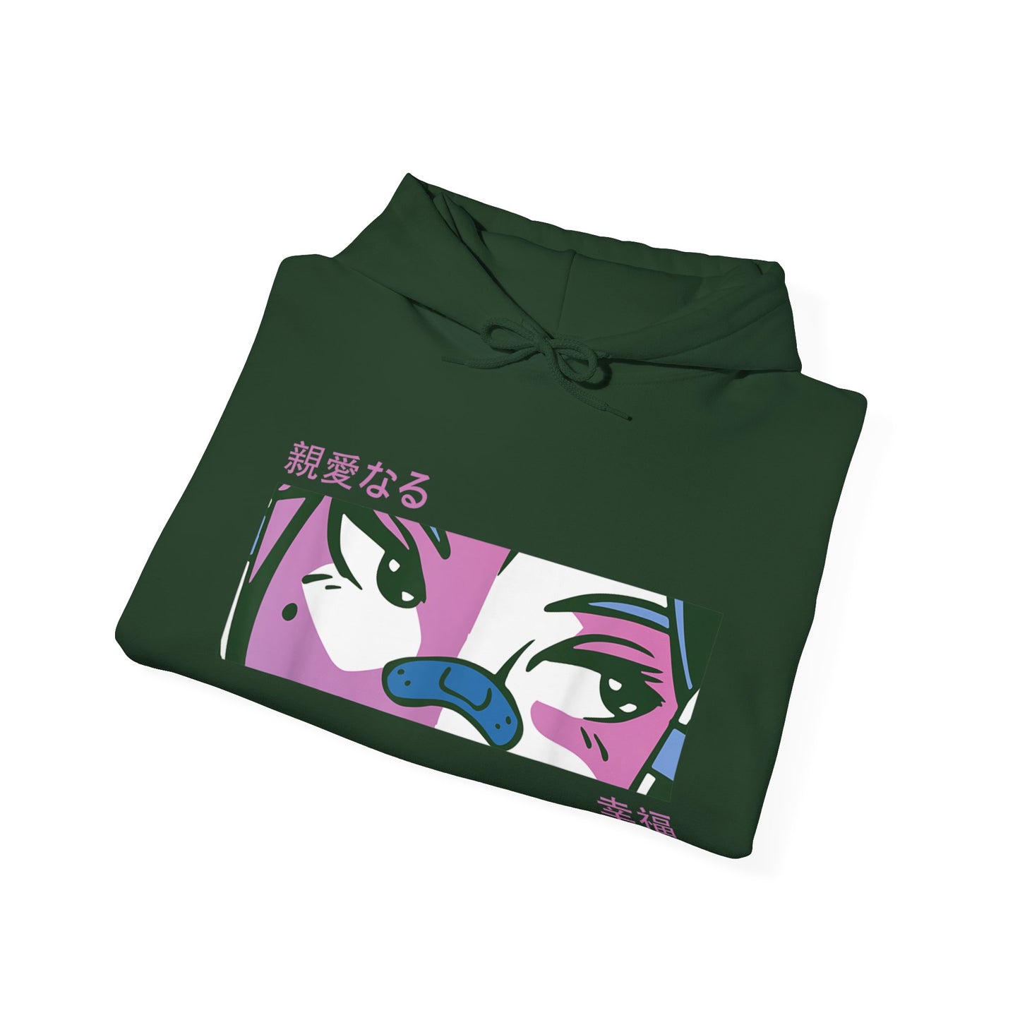 Purple Bored Anime Girl Eyes Hoodie
