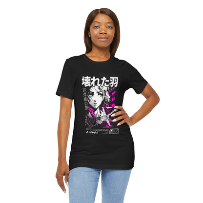 Anime Girl Broken Wings Tee