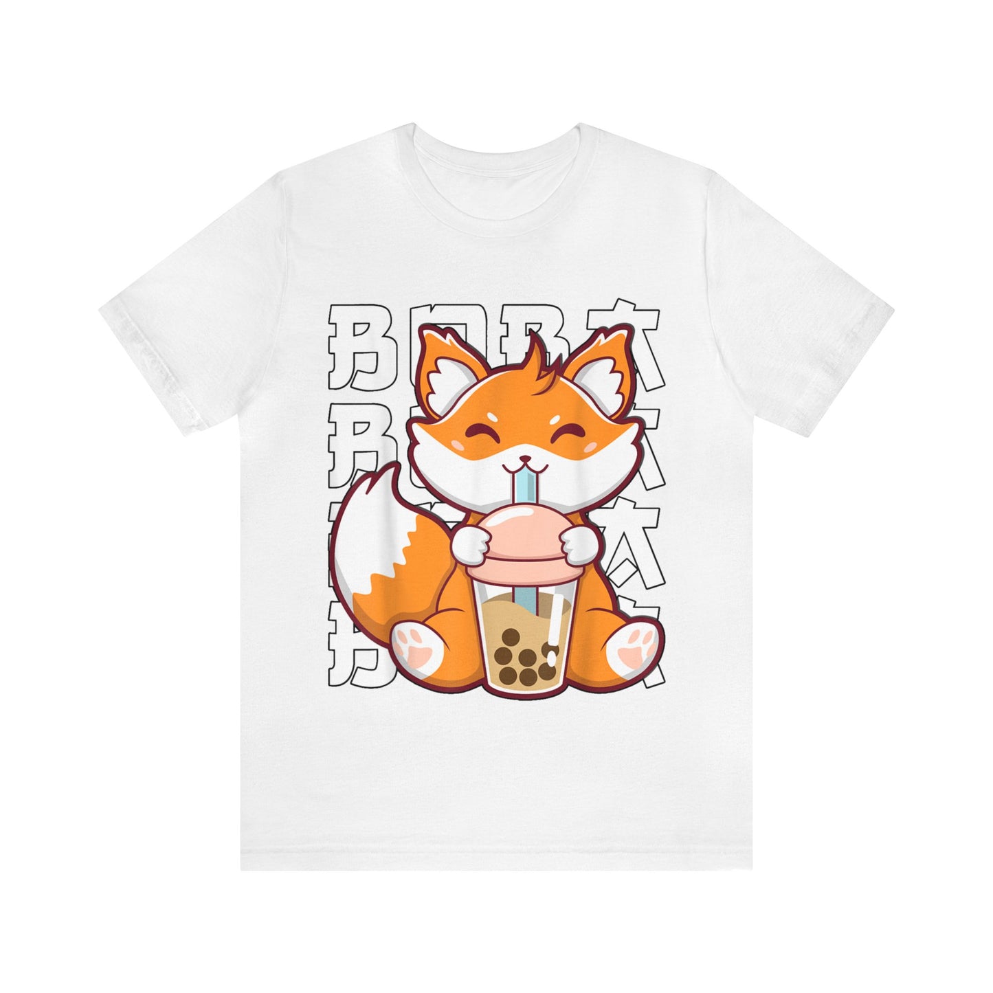 Anime Fox Boba Tea Tee